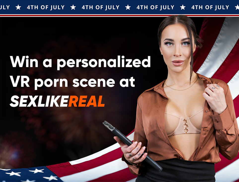 Win a personalized video from Melissa Stratton - 4th of July on SexLikeReal