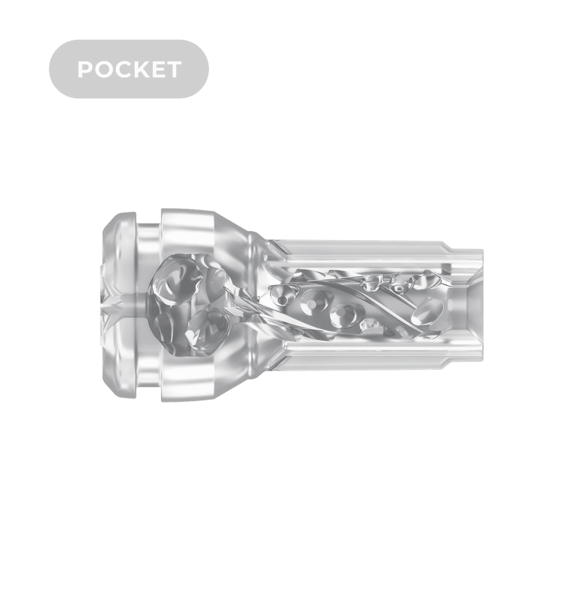 pocket crystal side view